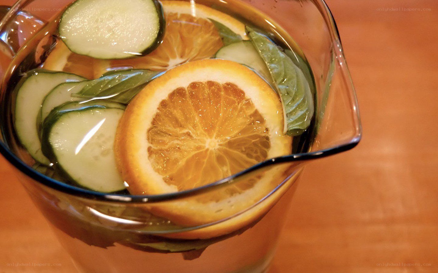 fruit and herb infused water