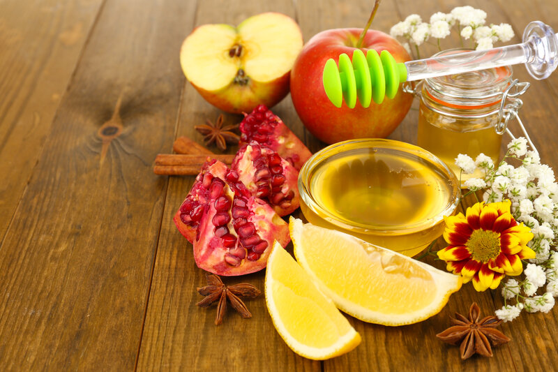 Fruit and Honey Arrangement — Brown