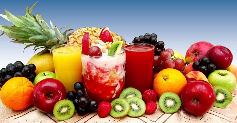Fruit and Juice Arrangement