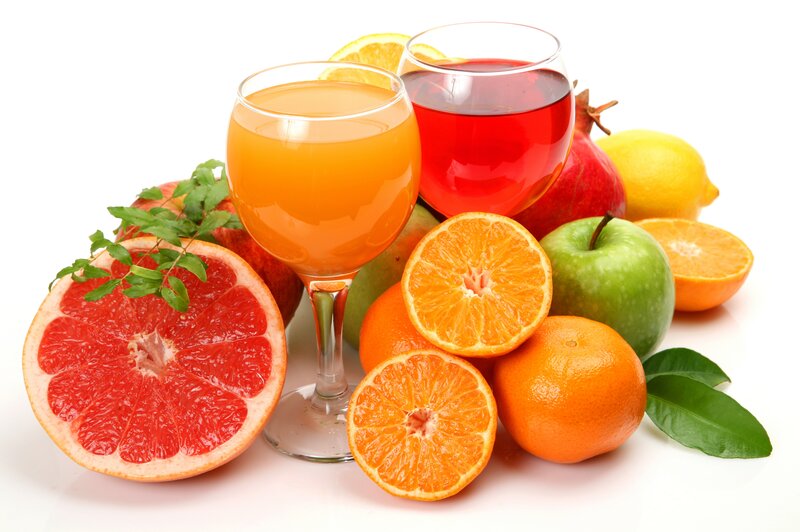 Fruit and Juice Glasses — White