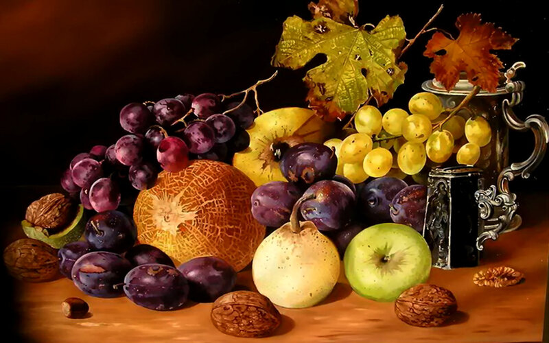 Fruit and Nuts Still Life