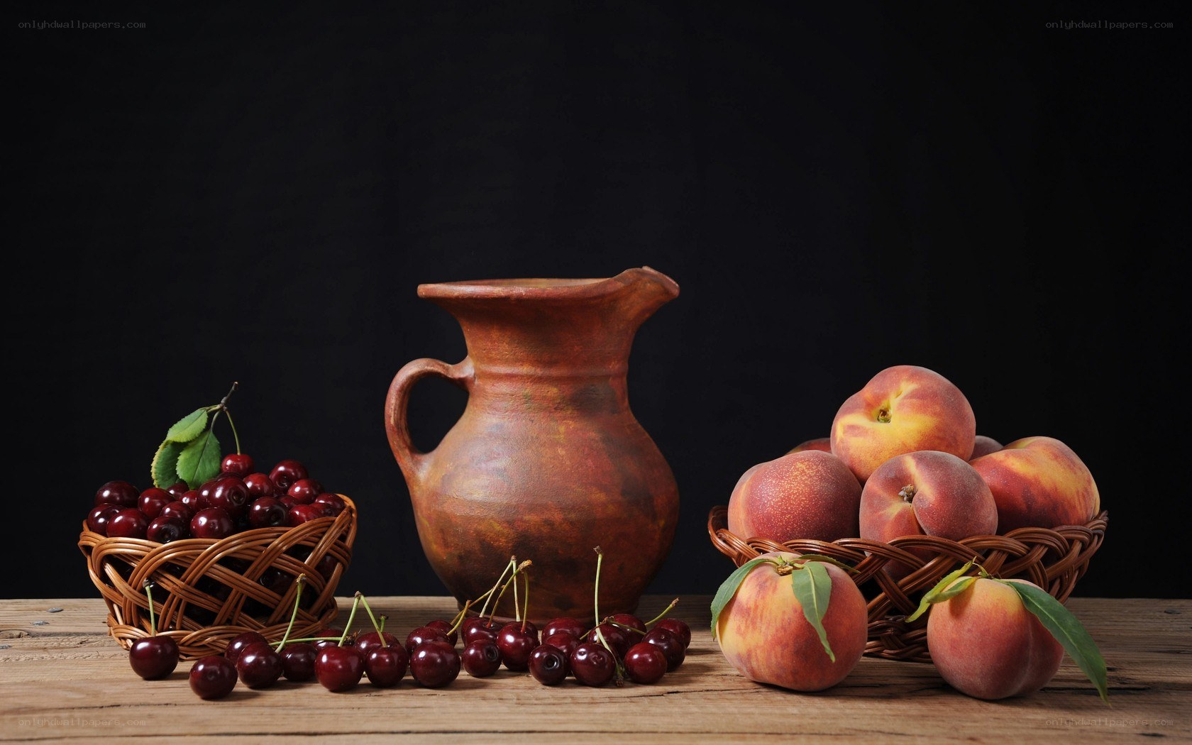 Fruit and pitcher still life