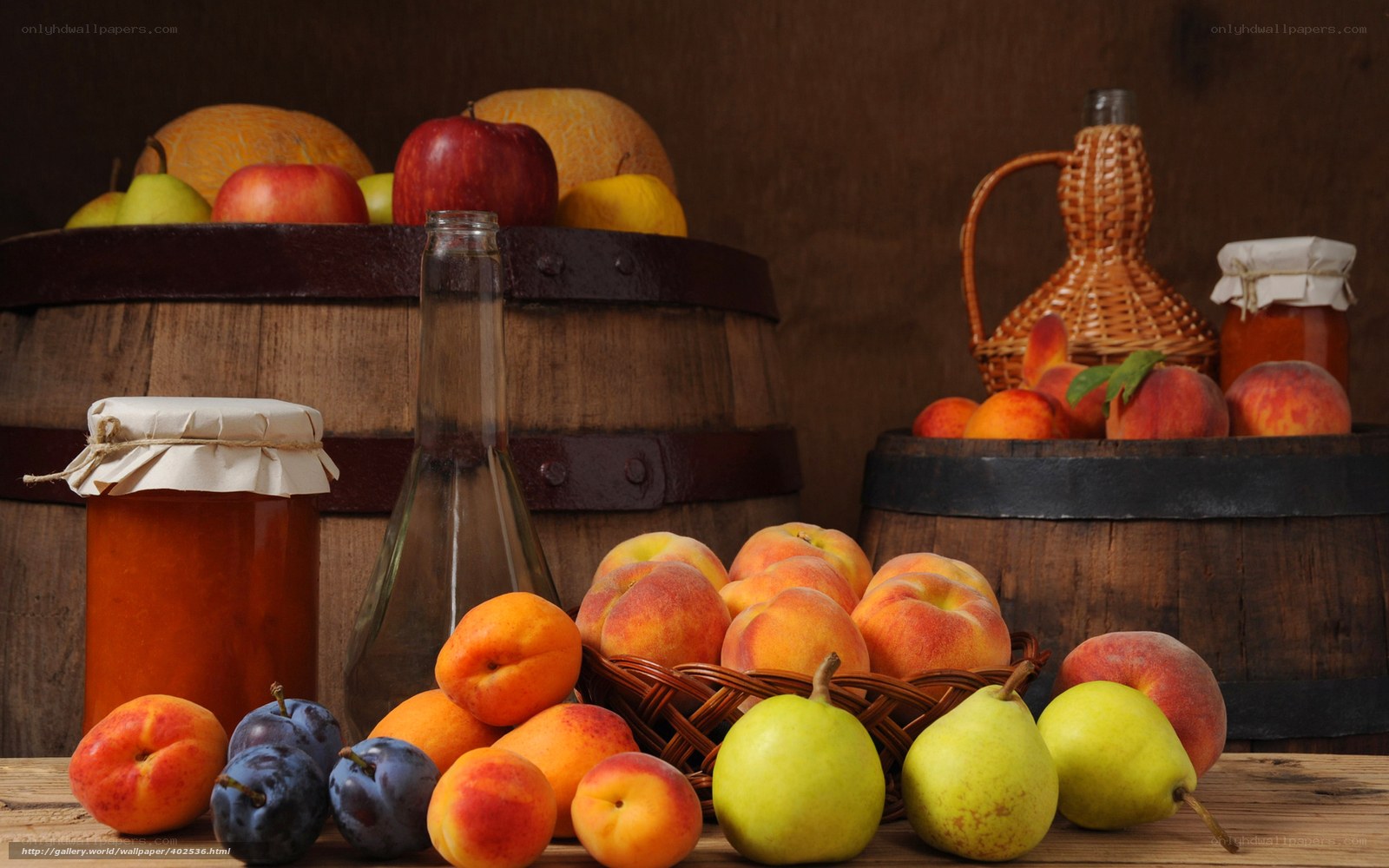 fruit and preserves still life