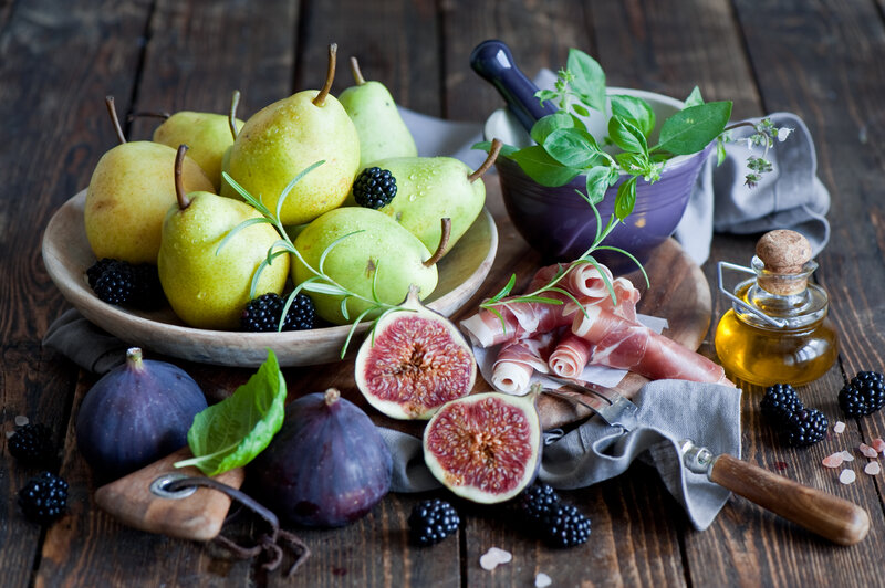 Fruit and Prosciutto Arrangement