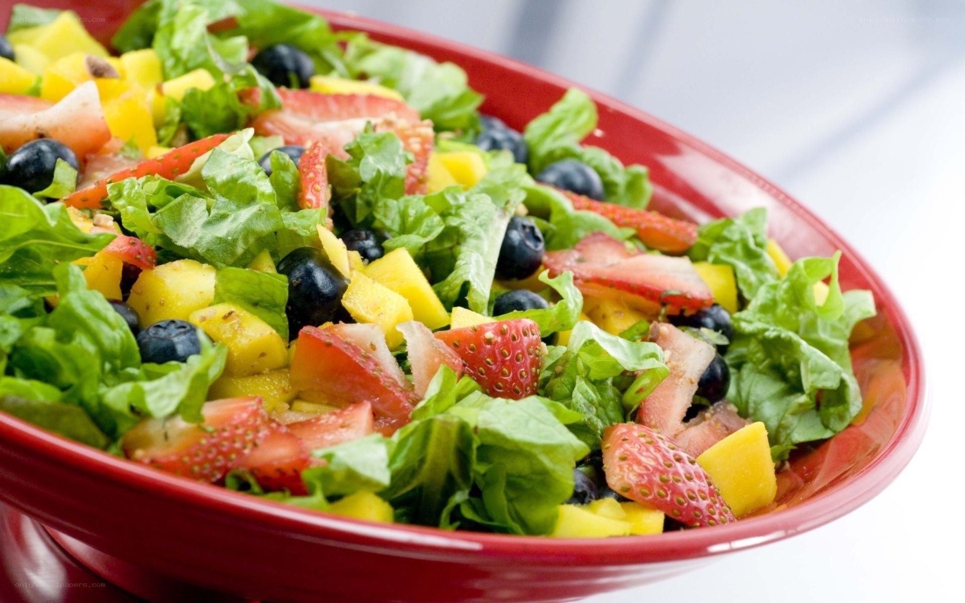 fruit and salad bowl