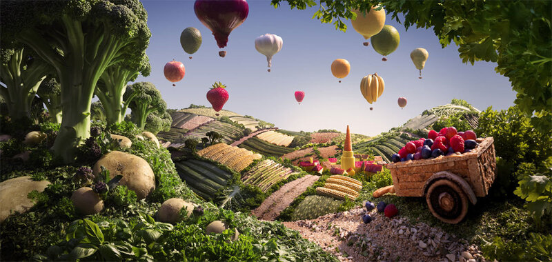 Fruit and vegetable landscape