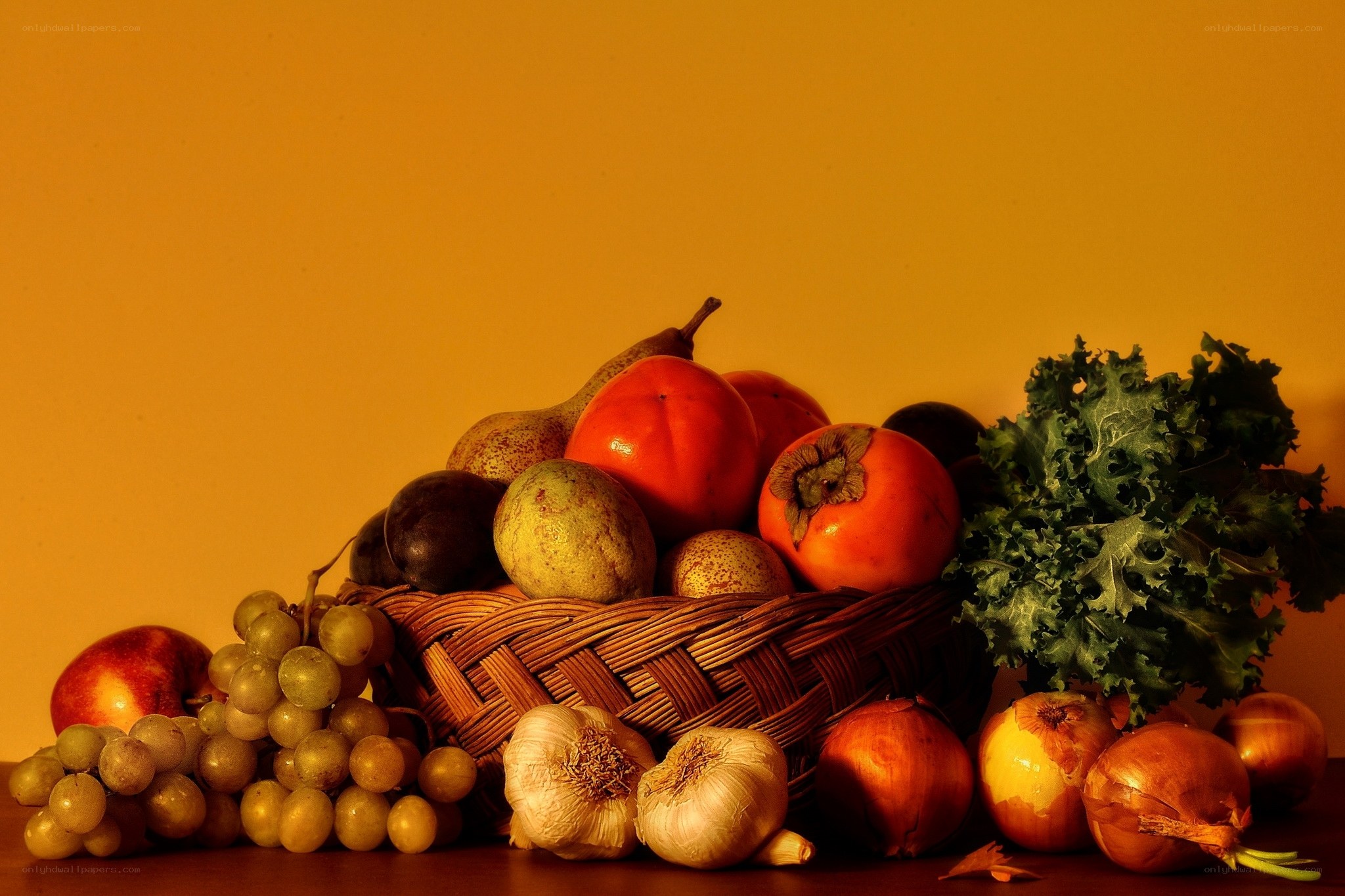 Fruit and vegetable still life