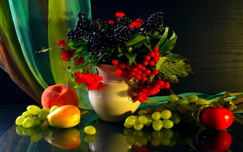 Fruit Arrangement in Vase
