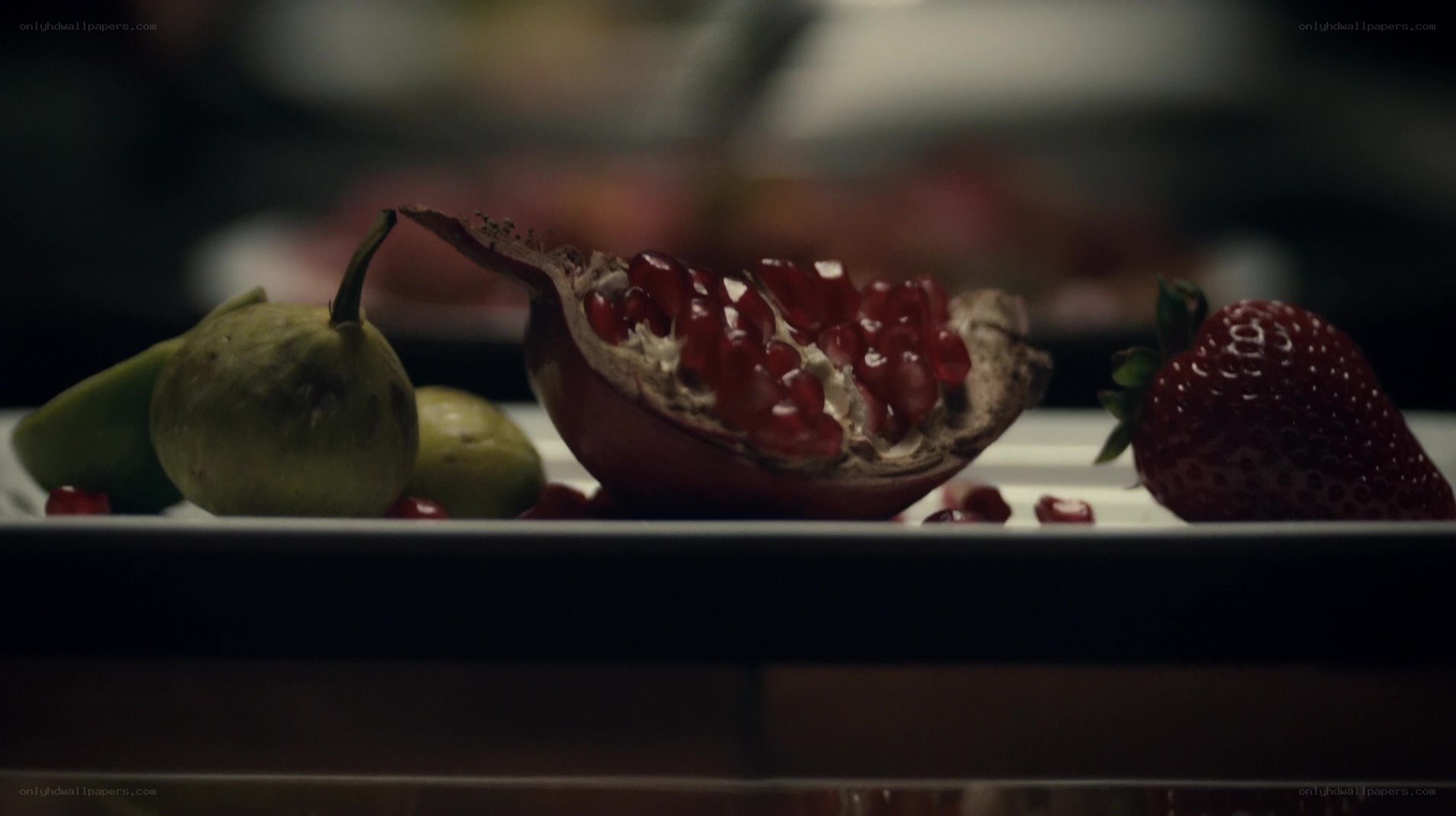 fruit arrangement on a plate