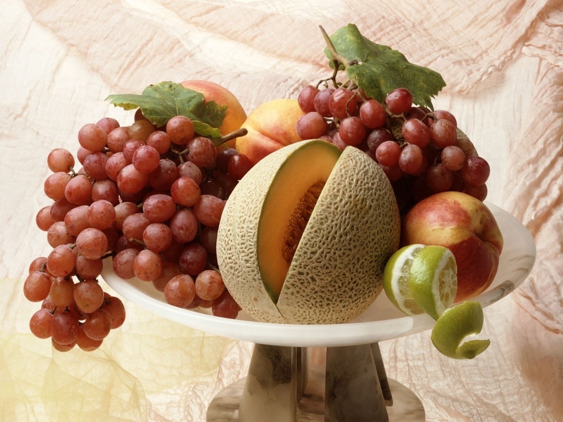 fruit arrangement on a platter