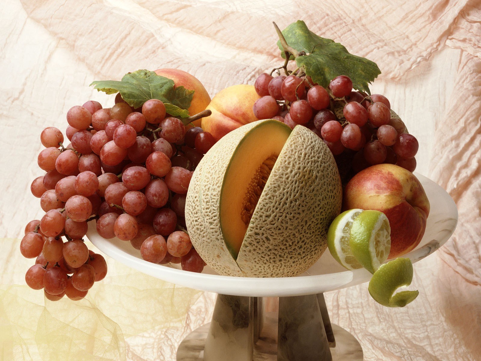 fruit arrangement on a platter