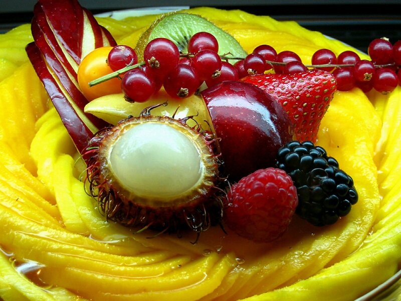 Fruit Arrangement on Mango