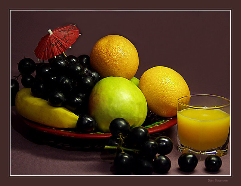 Fruit Arrangement with Juice