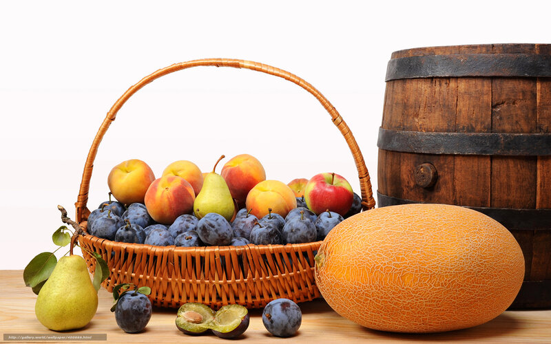 Fruit Basket and Melon