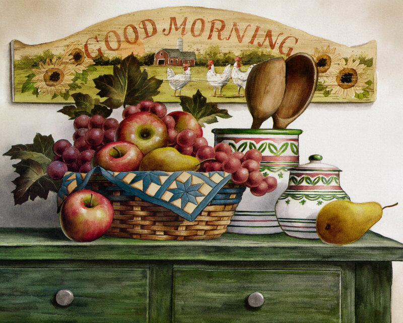 Fruit Basket on Dresser