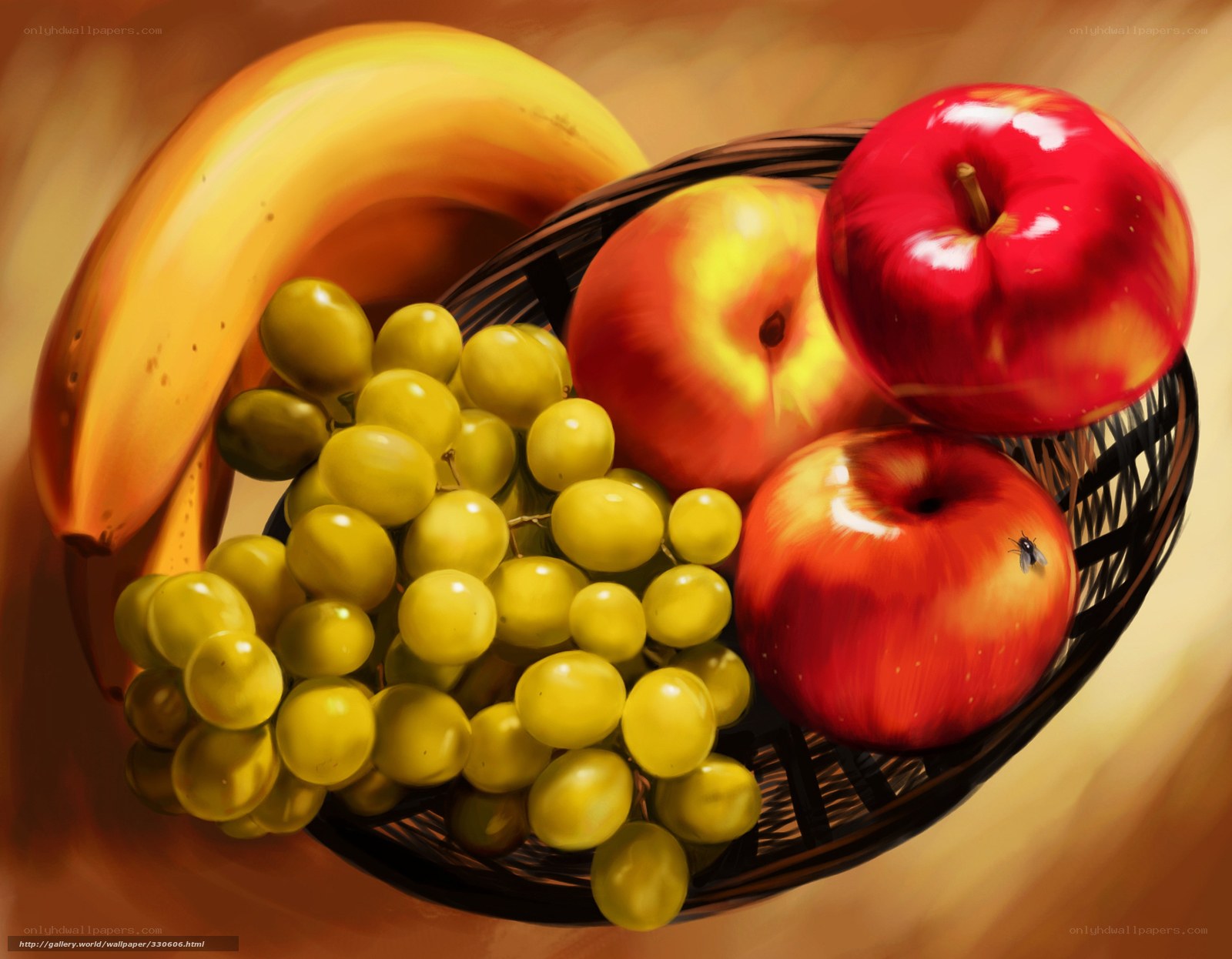 fruit basket still life