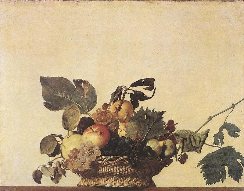 Fruit Basket with Grapes