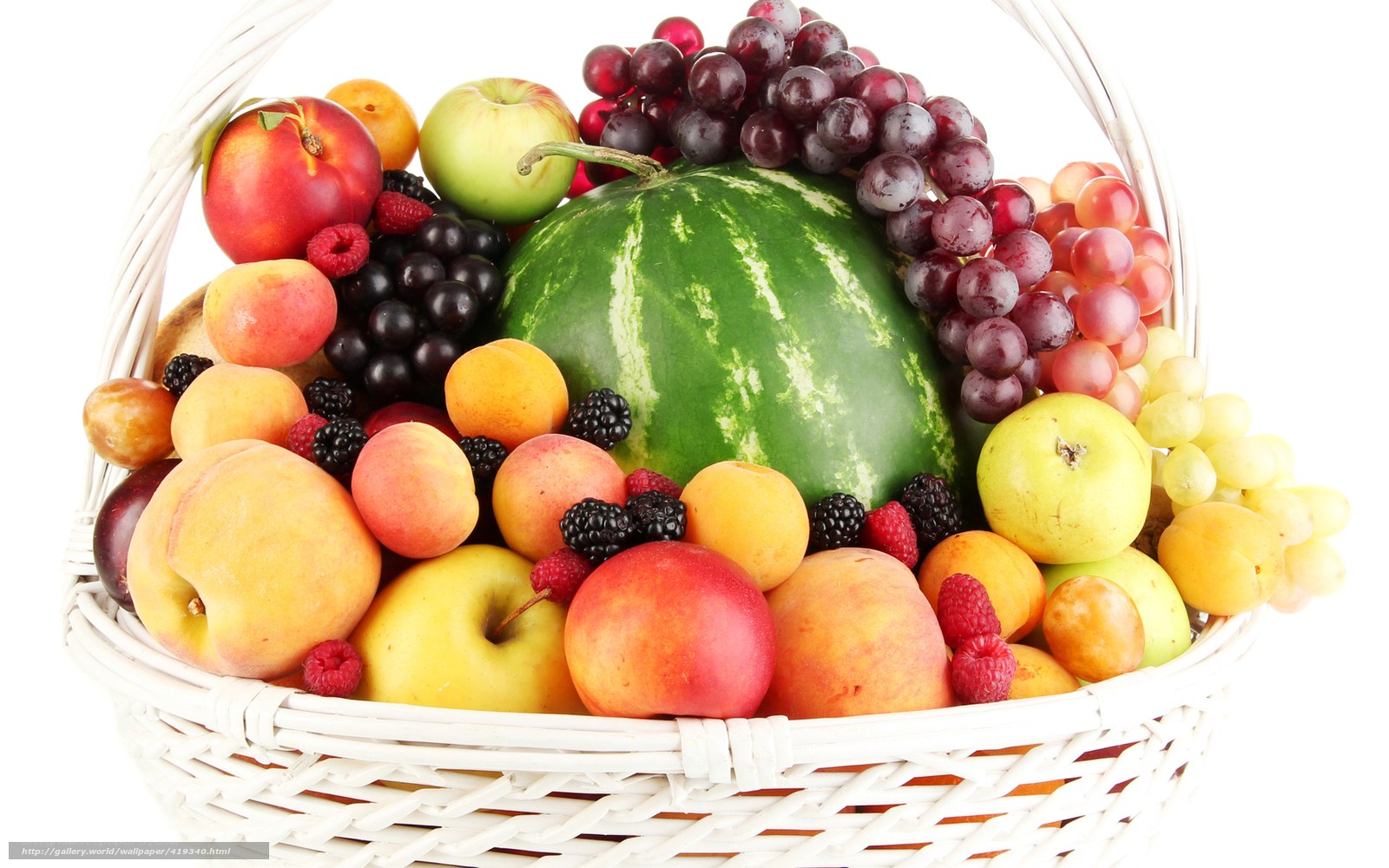 fruit basket with watermelon