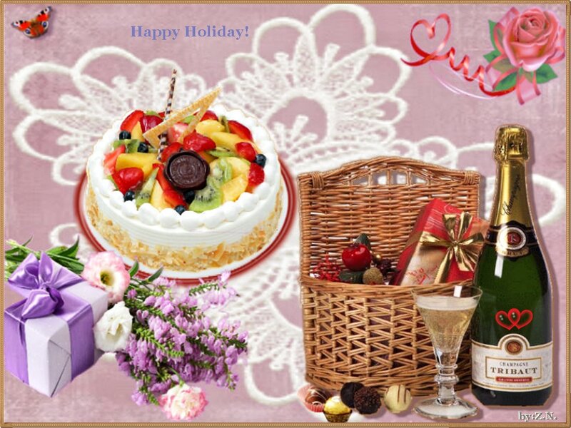 Fruit Cake and Champagne