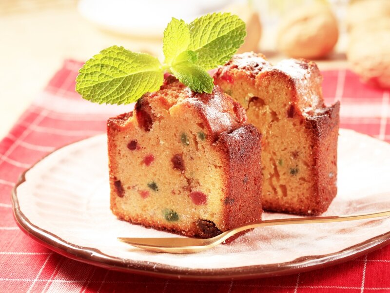 Fruit Cake Slices