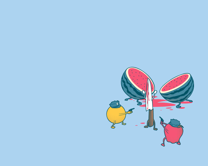 Fruit characters in conflict
