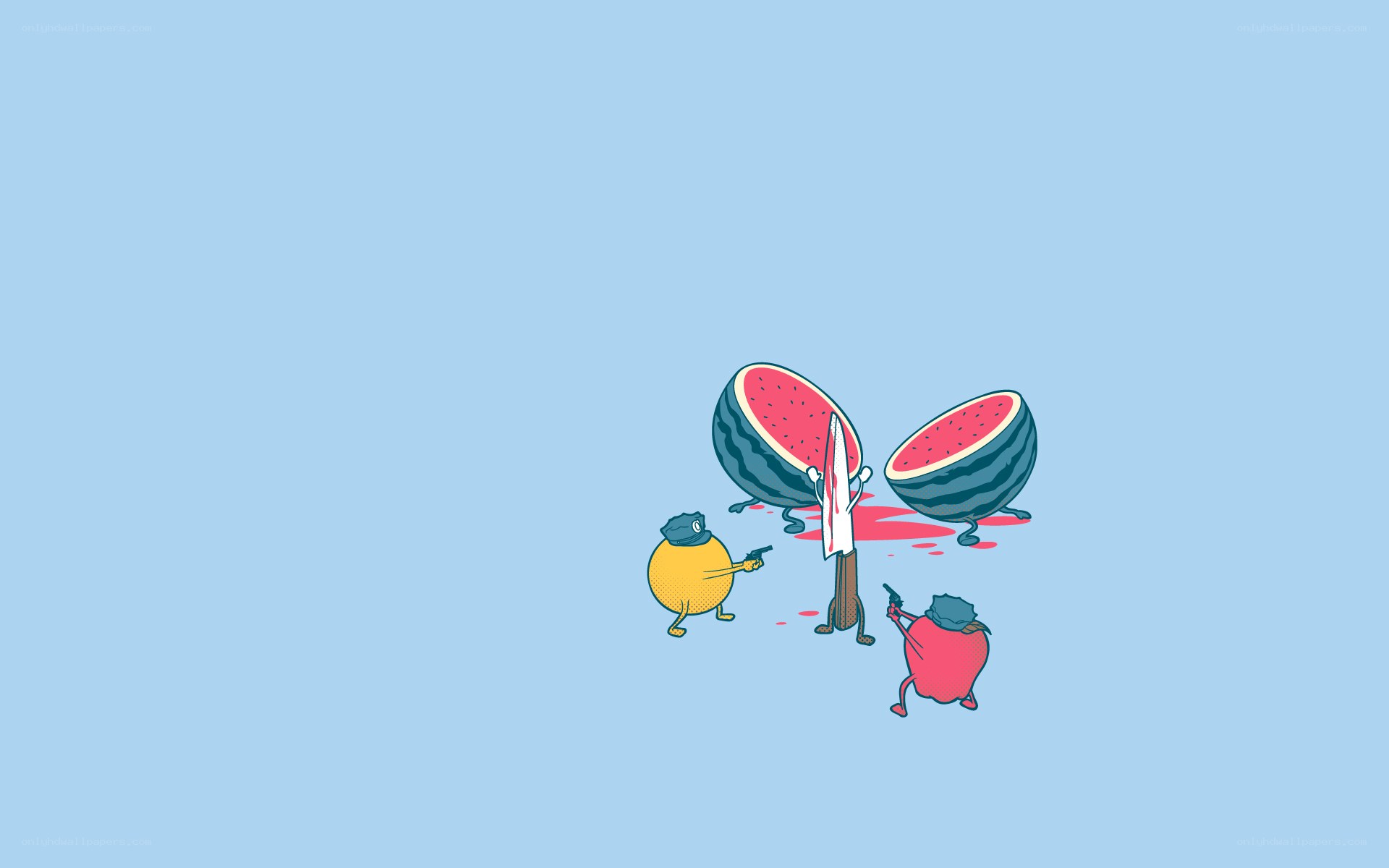 Fruit characters in conflict