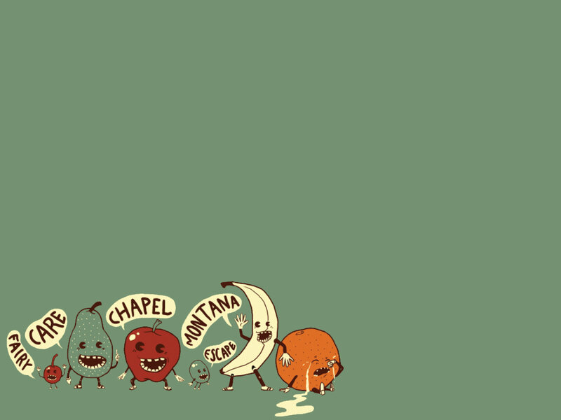 Fruit characters with names