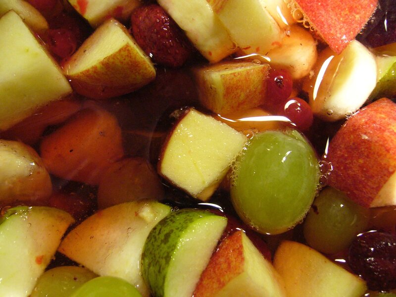 fruit compote in syrup