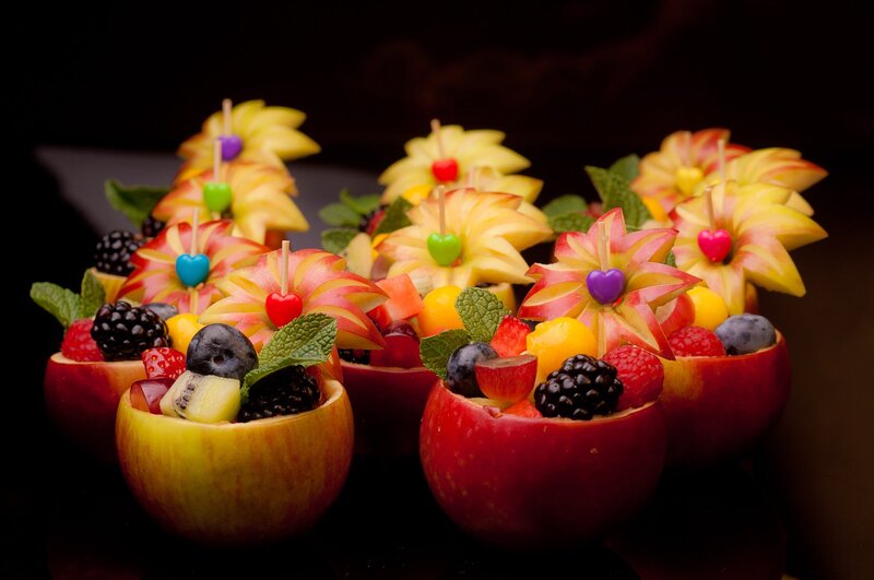 Fruit Cups in Apples