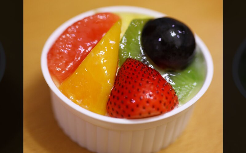 Fruit Dessert in a Cup — White
