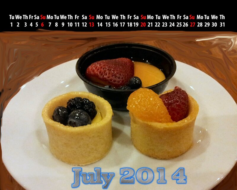 Fruit Desserts on Plate