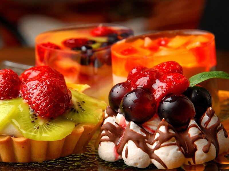 Fruit Desserts on Table