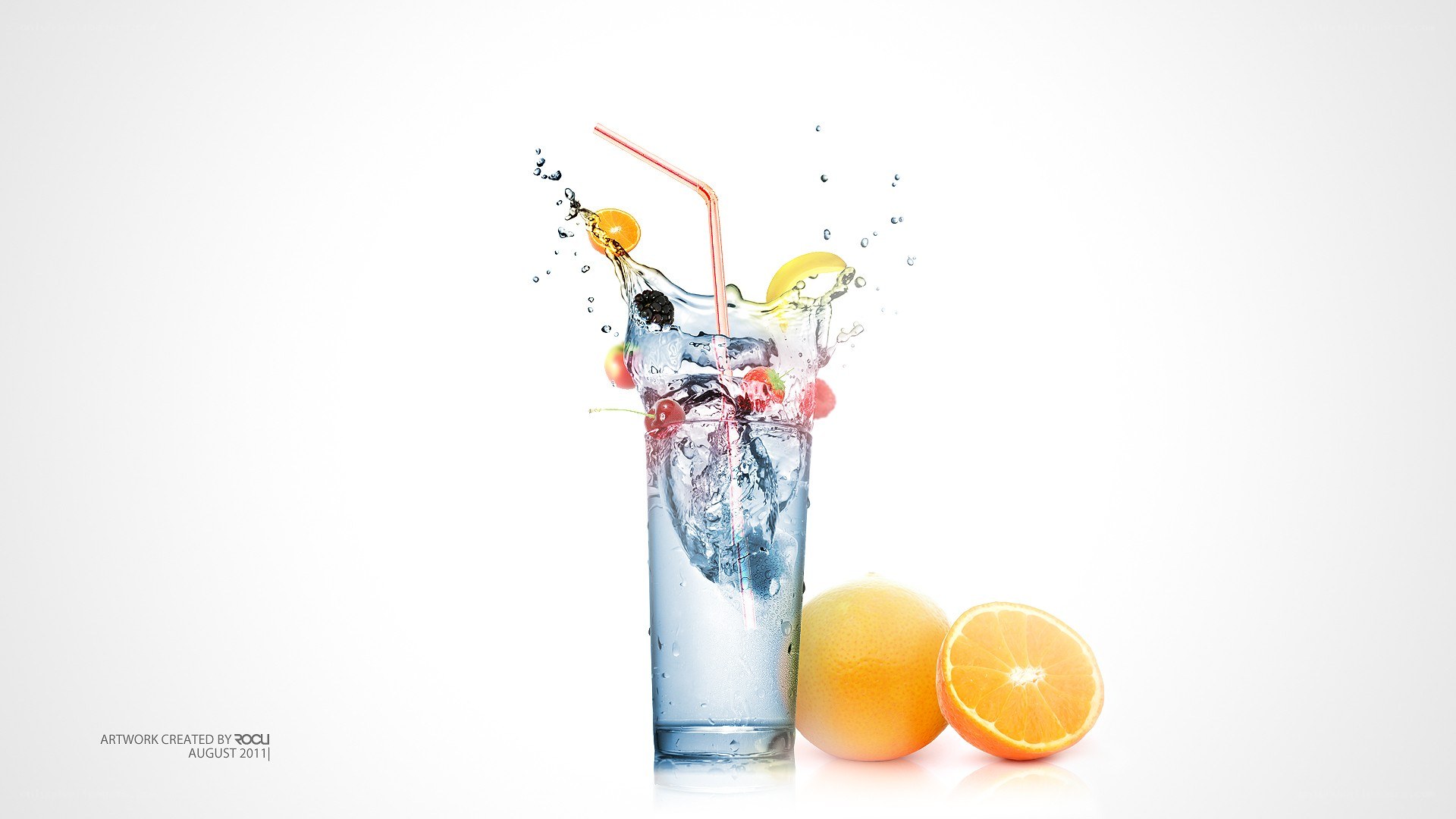 fruit drink splash