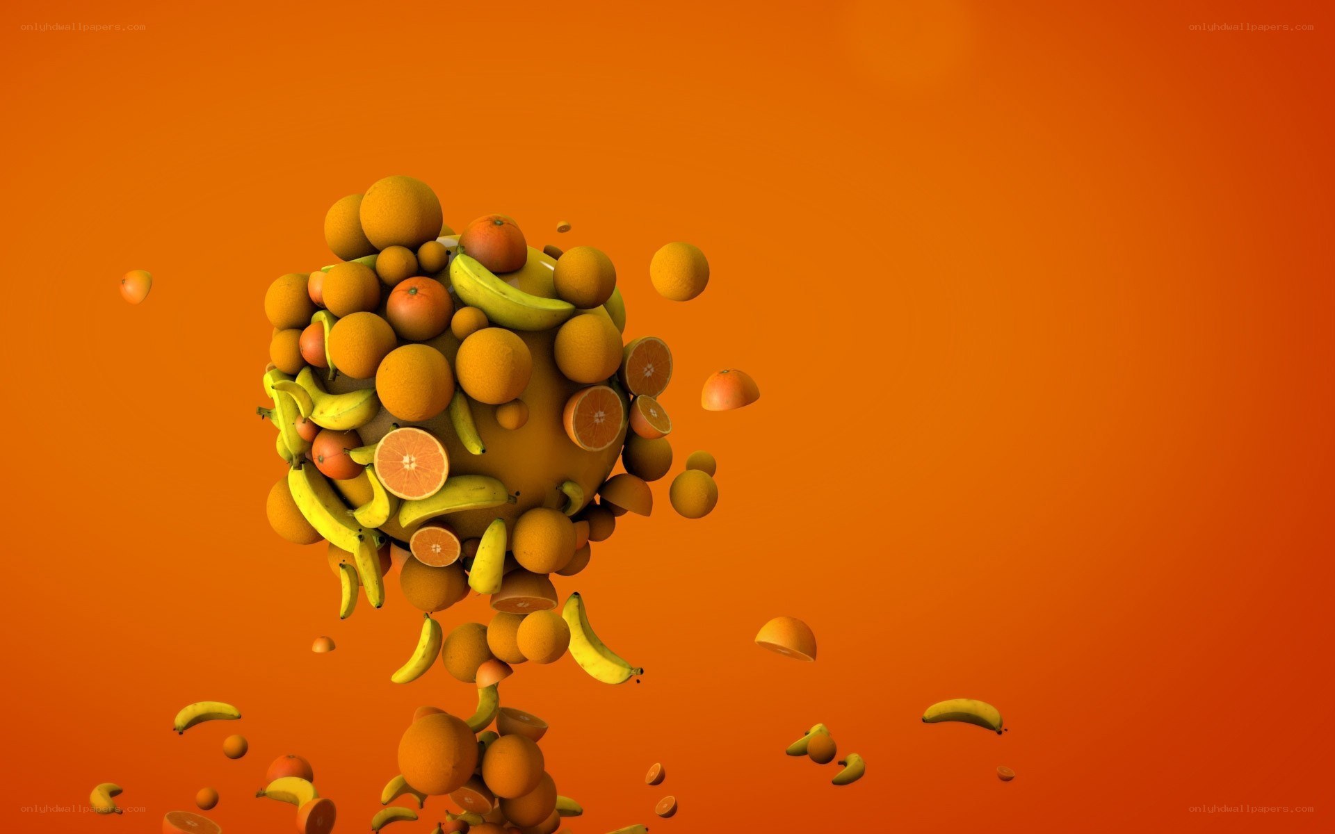 Fruit explosion in motion