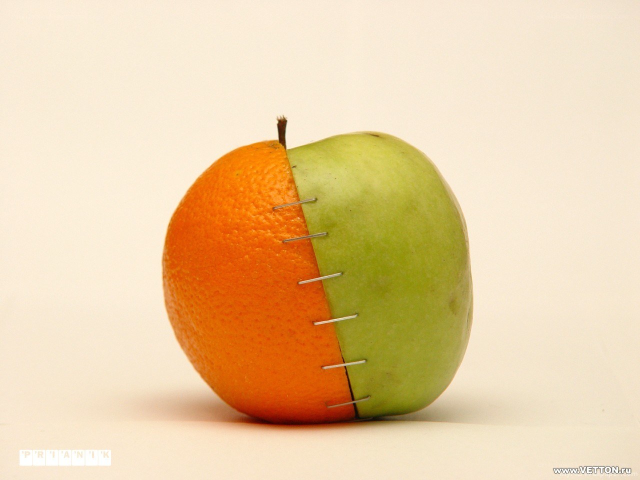 Fruit hybrid with stitches