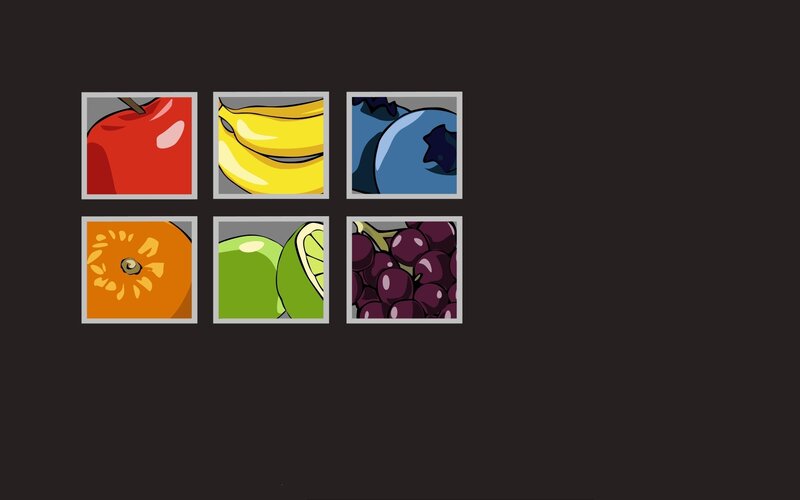 fruit icons collection