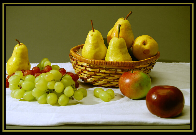 Fruit in a Basket — Green