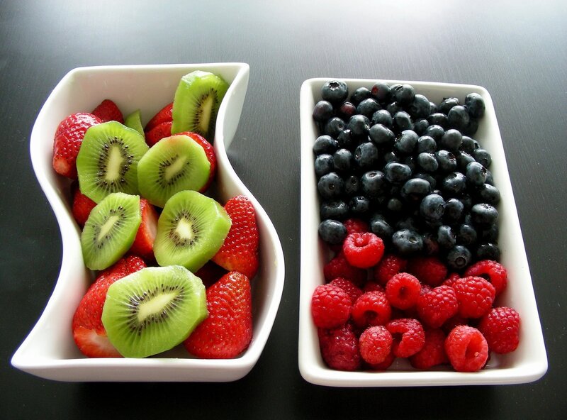 Fruit in Two Bowls
