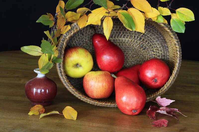 Fruit in Woven Basket