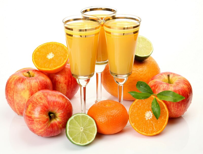 Fruit Juice in Glasses
