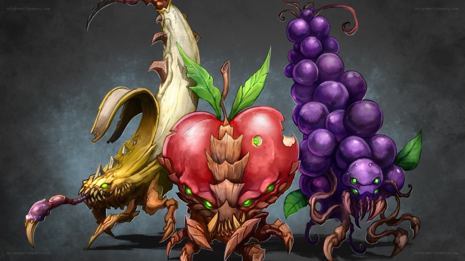 fruit monsters concept art