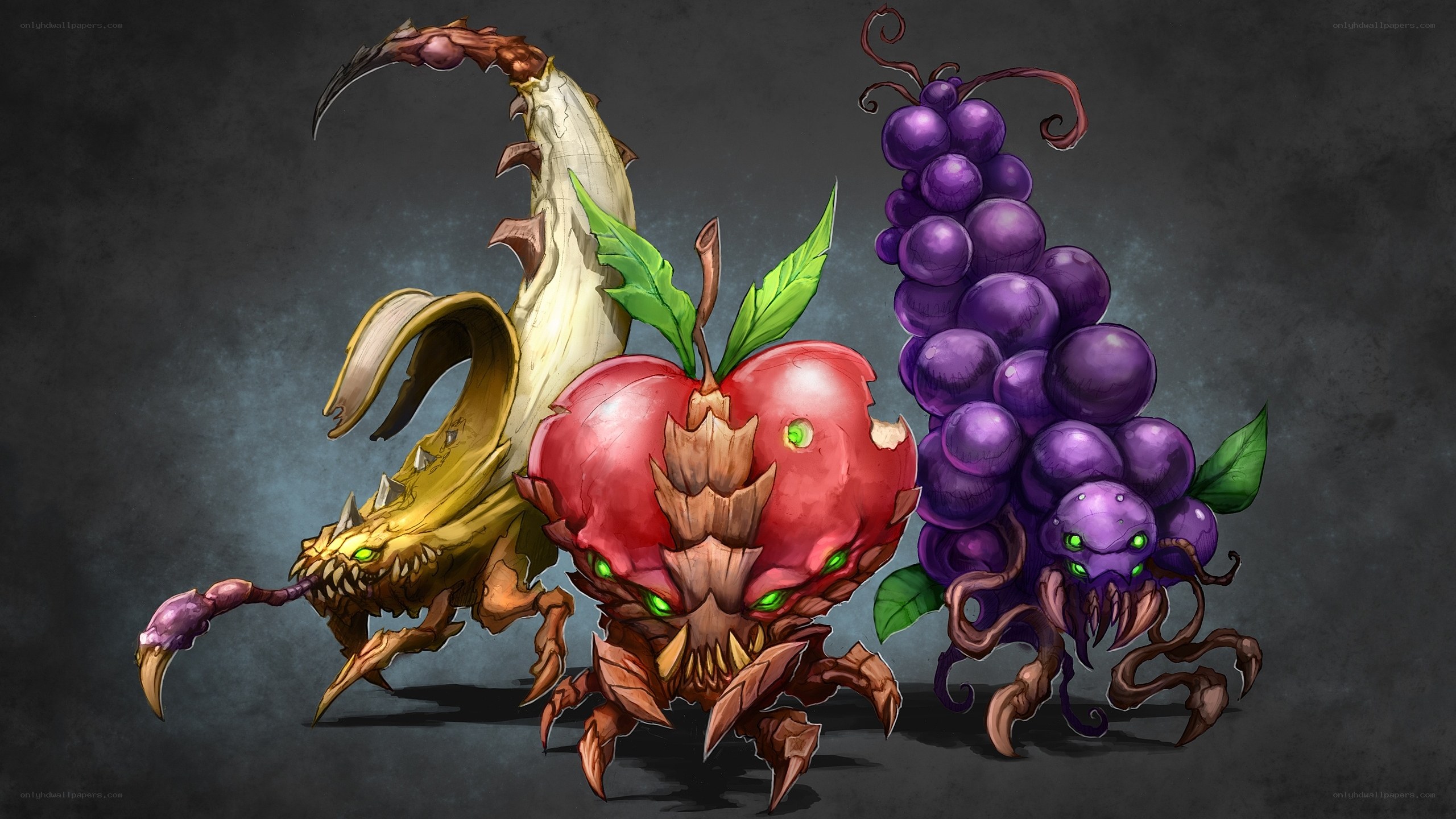 fruit monsters concept art