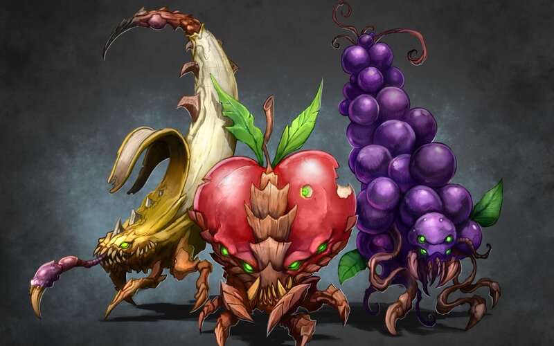 fruit monsters concept art