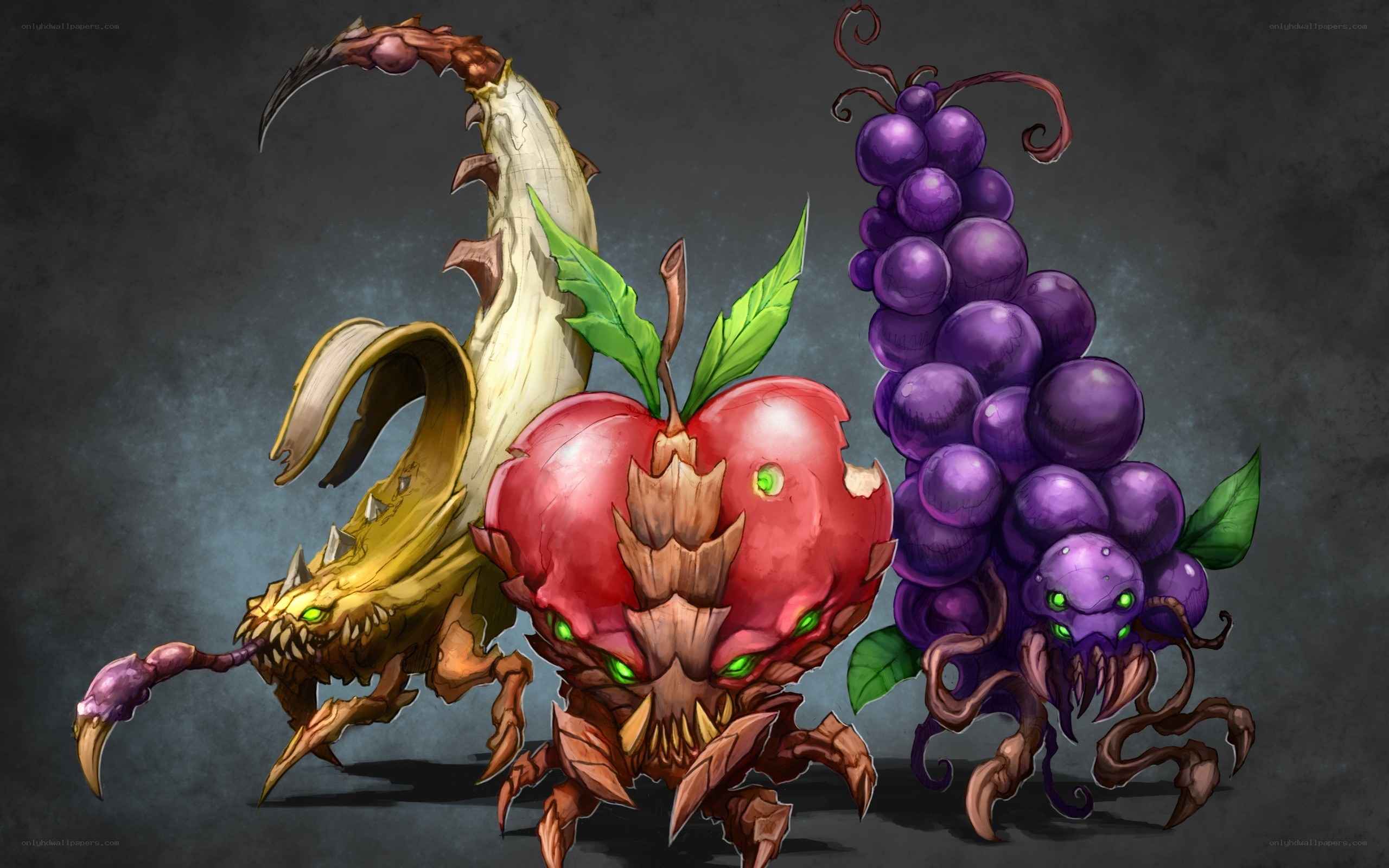 fruit monsters concept art