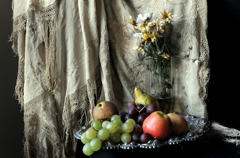 Fruit on Silver Tray