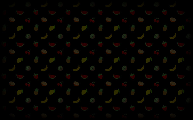 Fruit Pattern on Black