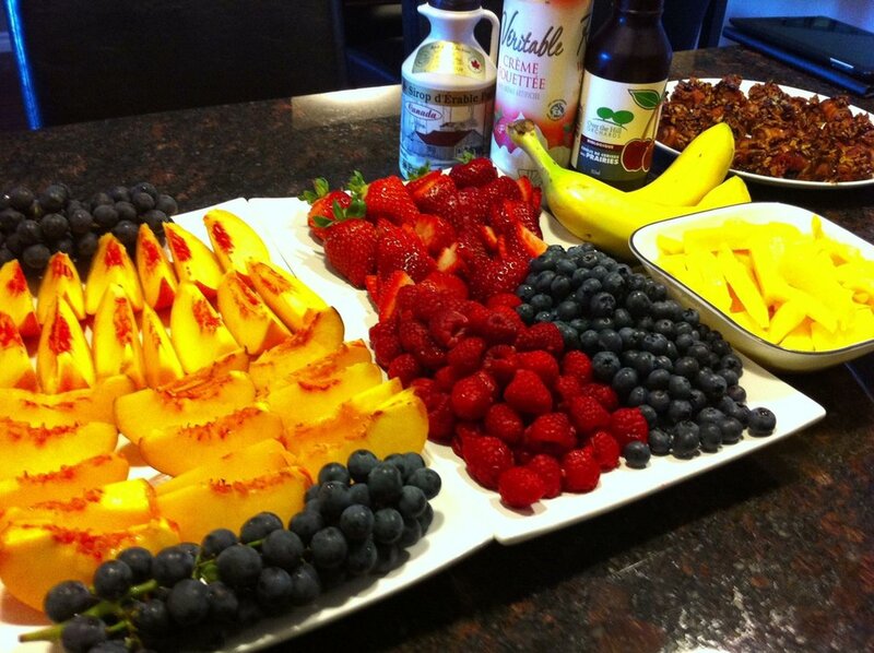 Fruit Platter on Counter