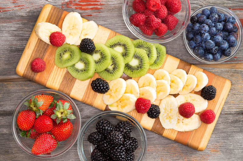 Fruit Platter on Cutting Board
