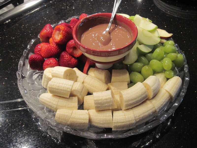 Fruit Platter with Chocolate