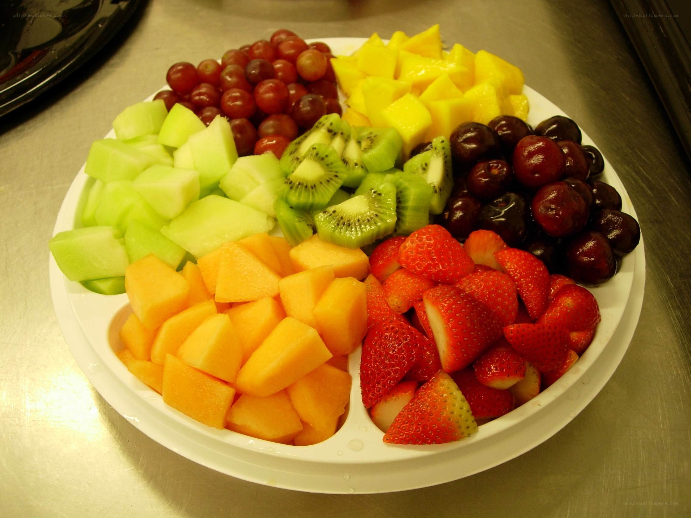 fruit platter with strawberries